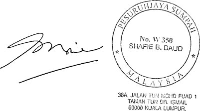 Commissioner for Oaths